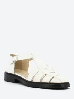 Wonders - Fisherman Sandal in Off White Wild