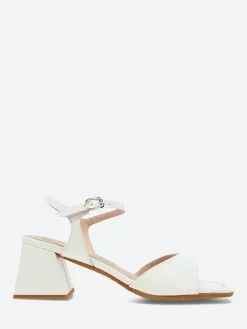 Wonders - H-6102 Heel Sandal in Off White Lack