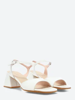Wonders - H-6102 Heel Sandal in Off White Lack