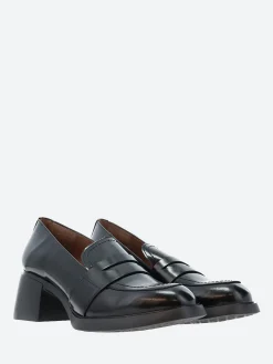 Wonders - Heel Loafer in Black Regata