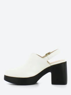 Wonders - Mule Heel in Off White Wild
