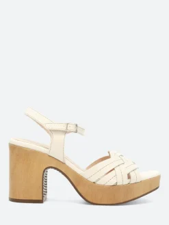 Wonders - Palm Sandal in Off White Iseo
