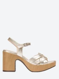 Wonders - Palm Sandal in Platino Glow