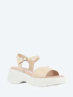 Wonders - Platform Sandal in Natural Wild