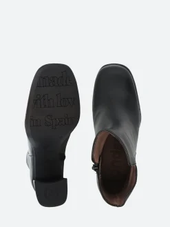 Wonders - Square Toe Platform Heel in Black Bora