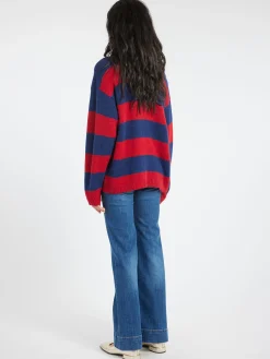 Xirena - Benton Sweater in Red Blue