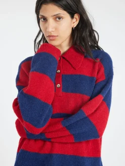 Xirena - Benton Sweater in Red Blue
