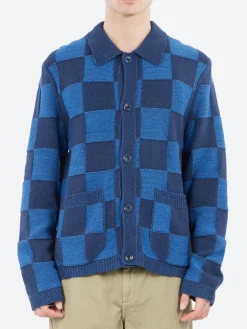 YMC - Baker Cardigan in Blue