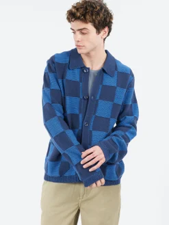 YMC - Baker Cardigan in Blue