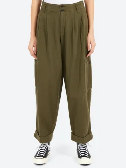 YMC - Grease Trouser in Olive