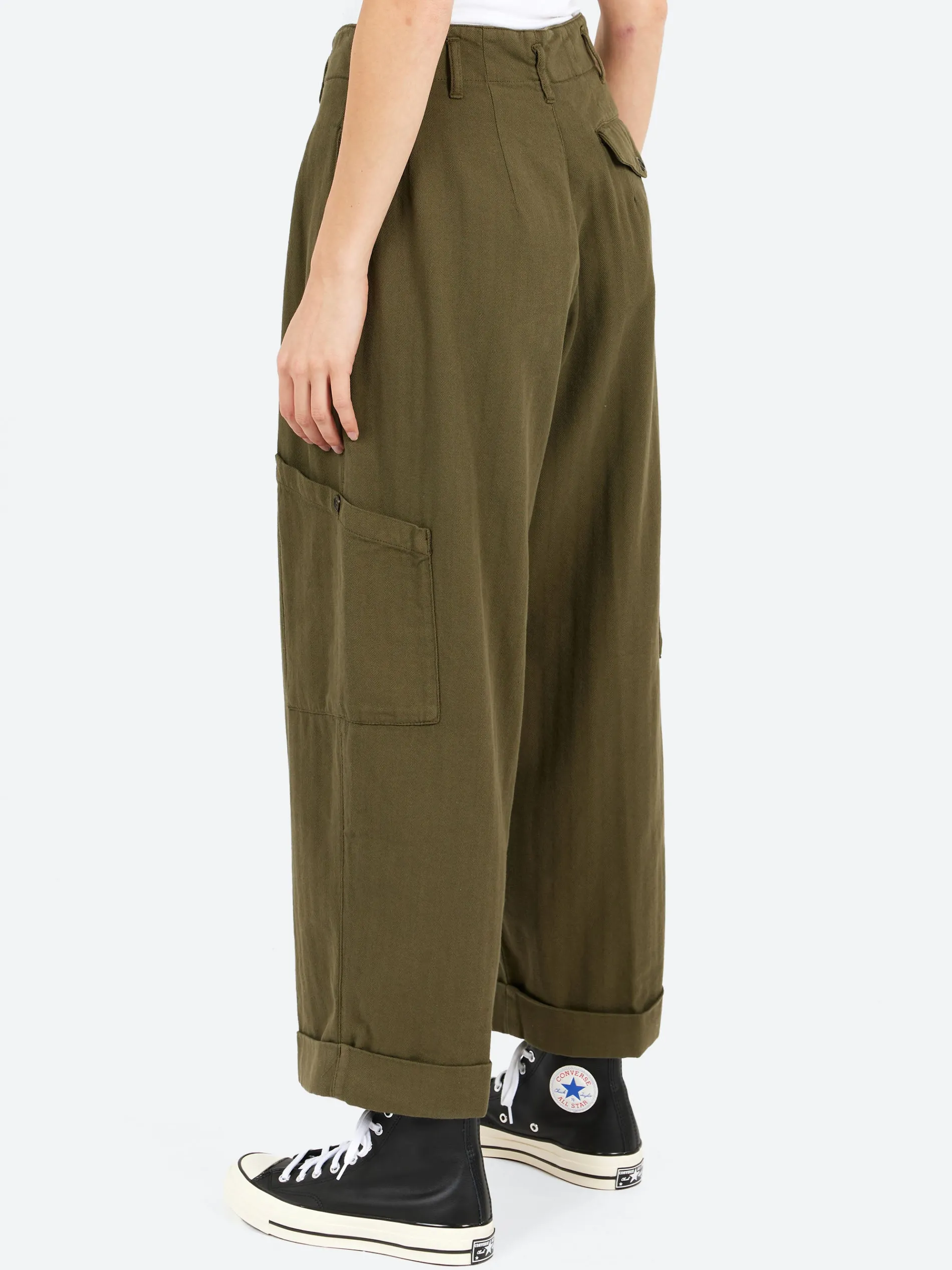 YMC - Grease Trouser in Olive