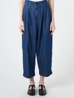 YMC - Grease Trouser in Washed Indigo