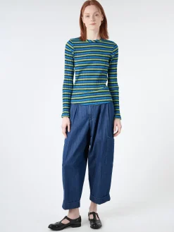 YMC - Grease Trouser in Washed Indigo