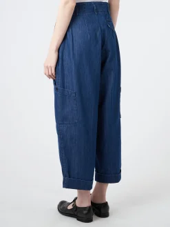 YMC - Grease Trouser in Washed Indigo