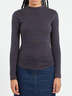 YMC - High Rain Top in Brown and Navy