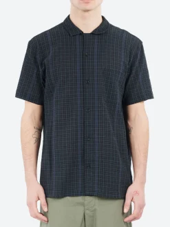 YMC - Malick Shirt in Black and Green