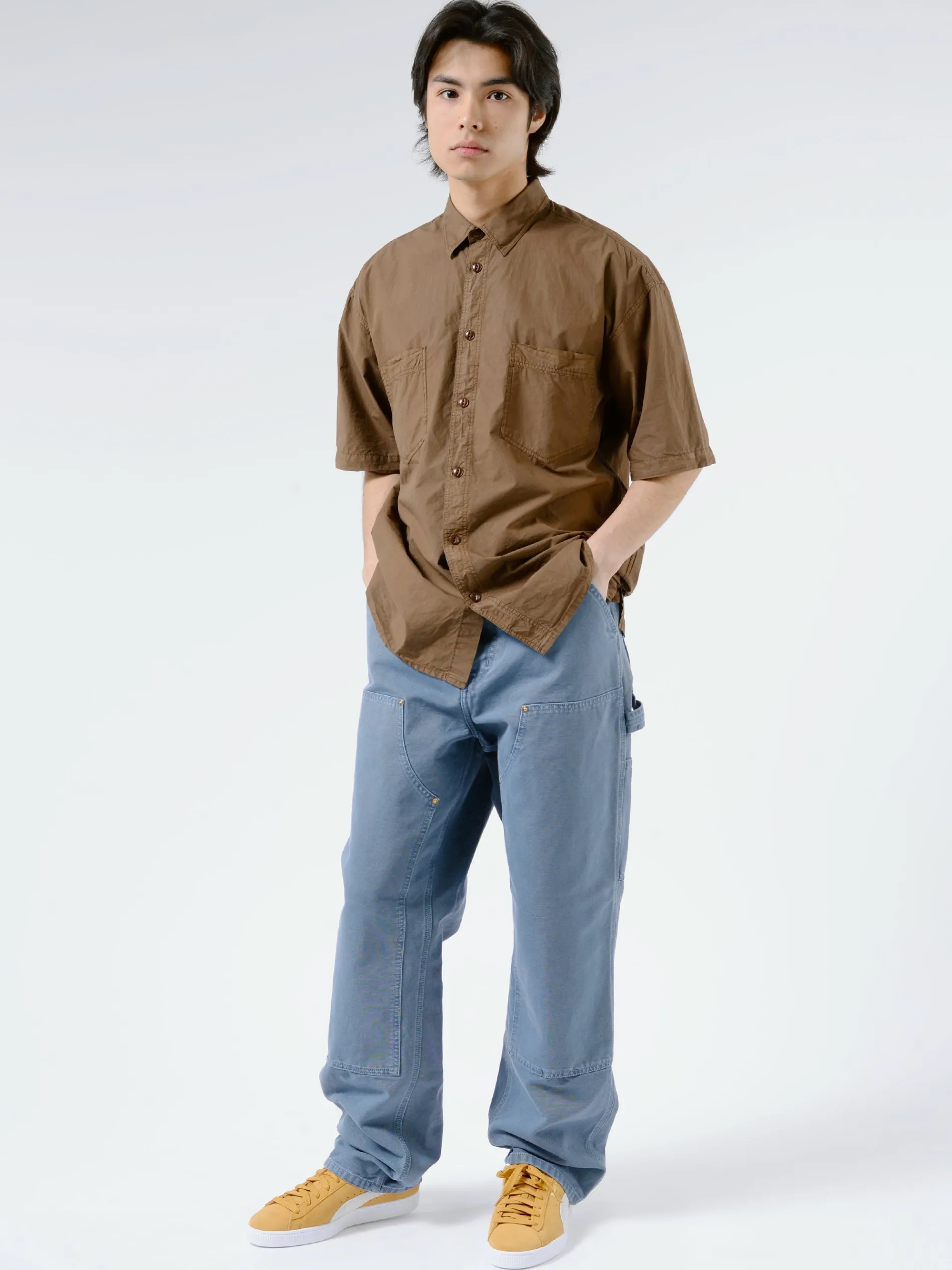 YMC - Mitchum Shirt in Brown