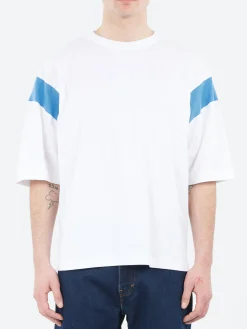 YMC - Skate T-Shirt in White and Blue